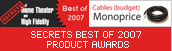 Link for Scerets Best of 2007 Products Awards of Home Theater and High Fidelity